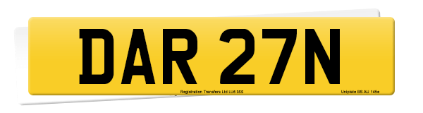 Registration number DAR 27N